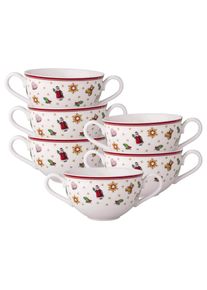 Villeroy & Boch Tasse VILLEROY & BOCH "Suppentassen Toy's Delight 250 ml 6er Set bunt", bunt, B:11,5cm H:6,7cm, Porzellan, Trinkgef&auml;&szlig;e, Tasse, handw&auml;sche empfohlen