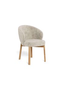 Esszimmerstuhl ACTONA GROUP "Polsterstuhl", beige, matt eiche, beige, B:55,5cm H:80,5cm T:60cm, Stoff, St&uuml;hle, Esszimmerstuhl, Stuhl, beige, 2-er Set