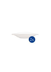 Villeroy & Boch Pastateller VILLEROY & BOCH "Pastateller Vapiano 2er Set wei&szlig;", wei&szlig;, B:2cm H:2cm L:2cm T:2cm &Oslash;:0,01cm, Speiseteller, Pastateller, Sp&uuml;lmaschinenfest, Mikrowellensicher