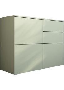 borchardt M&ouml;bel Kommode BORCHARDT M&Ouml;BEL "Rova, Sideboard Breite 93 cm", salbei, B:93cm H:72cm T:35cm, Holzwerkstoff, Sideboards, Kommode, Push-To-Open, verstellbare Einlegeb&ouml;den, viel Stauraum, Breite 93cm
