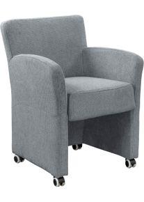 Sessel exxpo - SOFA FASHION "Intenso, Loungesessel, modern", dunkelgrau, B:66cm H:85cm T:48cm, Zusammensetzung: PES 95%, NY 5%, Sessel, Sessel, hohe Bodenfreiheit, frei im Raum stellbar, hoher Sitzkomfort