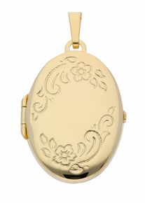 Adelia&acute;s Kettenanh&auml;nger ADELIA&acute;S "585 Gold Medaillon Anh&auml;nger", gold, Schmuckanh&auml;nger, Damen, Gelbgold 585, Kettenanh&auml;nger