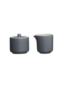 Ritzenhoff & Breker Milch- und Zuckerset RITZENHOFF & BREKER "Milch- und Zuckerset Jasper 2er Set", grau, 2, Keramik, Geschirr-Sets, Milch- und Zuckerset, Sp&uuml;lmaschinengeeignet