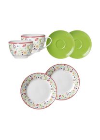 Geschirr-Set RITZENHOFF & BREKER "Kaffeeservice Shanti Doppio 6er Set bunt", bunt, 6, Porzellan, Geschirr-Sets, Geschirr-Set, Sp&uuml;lmaschinengeeignet