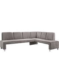 Eckbank exxpo - SOFA FASHION "Intenso, modern, 263/198 cm (B/T)", cappuccino, B:263cm H:92cm T:198cm, Zusammensetzung: PES 95%, NY 5%, Sitzb&auml;nke, Eckbank, hohe Bodenfreiheit, frei im Raum stellbar, hoher Sitzkomfort