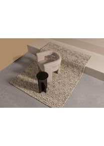 Beistelltisch Woood "Kioni aus Akazienholz mit rundem Tischblatt &Oslash;30x58 cm", schwarz, B:30cm H:58cm T:30cm, Tische, Beistelltisch, Tragkraft 20 kg, Blattdicke 4 cm, Flamm- und Maserzeichnung