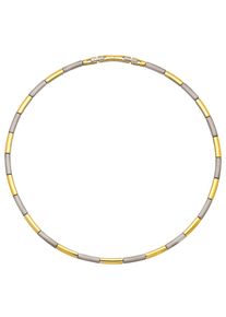 Collier, bicolor, Halsketten, Damen, Titan, Collier