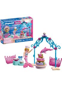 Konstruktions-Spielset Playmobil "Unterwasserhochzeits-Buffet (72108), Fantasy & Magic", bunt, Spielbausteine, Kinder, Kunststoff, Konstruktions-Spielset