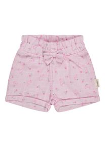 Shorts Sterntaler "Shorts Leinenoptik", Kinder, Gr. 86, EURO, rosa (puderrosa), Obermaterial: 100% Baumwolle CO., Hosen Shorts