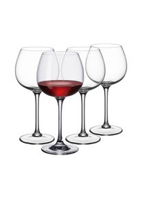 Villeroy & Boch Rotweinglas VILLEROY & BOCH "Burgunder Rotweingl&auml;ser Purismo Wine 200 ml 4er Set transparent", bunt (transparent), B:9,5cm H:23cm &Oslash;:10,2cm, Glas, Trinkgef&auml;&szlig;e, Rotweinglas, Sp&uuml;lmaschinenfest