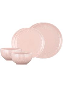 Geschirr-Set Seltmann Weiden "Basic-Set Amina 6er Set", rosa (ros&eacute;), 6, Porzellan, Geschirr-Sets, Geschirr-Set, Sp&uuml;lmaschinenfest, Mikrowellensicher, Ofenfest