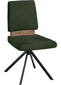 Drehstuhl MASSIVLINE & MORE "Br&uuml;gge 301", khaki, schwarz, khaki, B:48cm H:92cm T:59,5cm, Holzwerkstoff, Metall, Stoff, St&uuml;hle, Drehstuhl