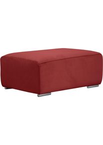 Hocker OTTO HOME "BEATRICE mit Wellenfederung, Ma&szlig;e B/T/H: 100/68/45 cm", rot, B:100cm H:45cm T:68cm, Hocker, Hocker, passend zur "Beatrice"-Serie, in hochwertiger Verarbeitung