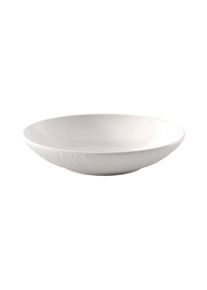 Villeroy & Boch Schale VILLEROY & BOCH "Schale Manufacture Ice &oslash; 23,5 cm wei&szlig;", wei&szlig;, B:23,5cm H:5cm L:23,5cm T:23,5cm &Oslash;:23,5cm, Sch&uuml;sseln, Schale, Sp&uuml;lmaschinenfest, Mikrowellensicher