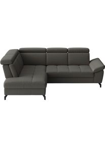 Sit & More Ecksofa SIT & MORE "Vanity", anthrazit, B:254cm H:84cm T:197cm, Sofas, Ecksofa, Inkl.Sitz-,Kopf-und Armteilverstellung