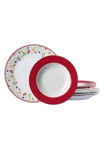 Ritzenhoff & Breker Geschirr-Set RITZENHOFF & BREKER "Tafelservice Doppio 8er Set bunt", bunt, 8, Porzellan, Geschirr-Sets, Geschirr-Set, Sp&uuml;lmaschinengeeignet