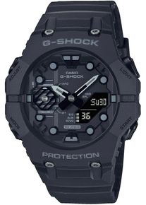 Smartwatch Casio G-SHOCK "GA-B001", schwarz (schwarz, schwarz, schwarz), Smartwatches, Herren, Smartwatch, Armbanduhr, Herrenuhr, Bluetooth, Stoppfunktion, Weltzeit,Resinarmband