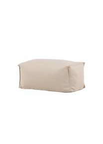 Gartenlounge-Hocker VENTURE HOME "Redang, Outdoor-Hocker 75 &times; 40 &times; 33 cm in Beige, belastbar bis 150 kg", beige, B:40cm H:33cm T:75cm, Hocker, Gartenlounge-Hocker, Loungehocker, Olefin-Bezug, Polystyrol-F&uuml;llung, kompakt, vielseitig
