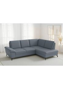 Sit & More Ecksofa SIT & MORE "Chelsea", graublau, B:249cm H:89cm T:190cm, Sofas, Ecksofa, optional mit Bettfunktion und Bettkasten