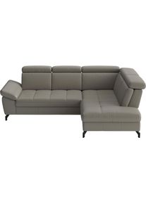 Sit & More Ecksofa SIT & MORE "Vanity", delphine, B:254cm H:84cm T:197cm, Sofas, Ecksofa, Inkl.Sitz-,Kopf-und Armteilverstellung