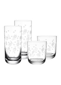 Villeroy & Boch Gl&auml;ser-Set VILLEROY & BOCH "Trinkgl&auml;ser-Set Toy's Delight 4er Set transparent", bunt (transparent), B:2cm H:2cm, Kristallglas, Trinkgef&auml;&szlig;e, Gl&auml;ser-Set, Sp&uuml;lmaschinenfest
