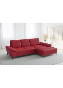 Sit & More Ecksofa SIT & MORE "Chelsea", feuerrot, B:264cm H:89cm T:174cm, Sofas, Ecksofa, optional mit Bettfunktion und Bettkasten