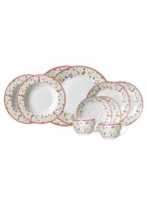 Ritzenhoff & Breker Geschirr-Set RITZENHOFF & BREKER "Kombiservice Shanti Doppio 10er Set bunt", bunt, 10, Porzellan, Geschirr-Sets, Geschirr-Set, Sp&uuml;lmaschinengeeignet
