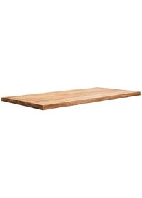 Valdera Tischplatte, Akaziefarben, Holz, Akazie, Hartholz, Holz, rechteckig, 90x5.5x180 cm, Esszimmer, Esstische, Tischsysteme, Tischplatten