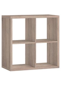 Raumteiler, Sonoma Eiche, Holzwerkstoff, 77x77x38 cm, Beim&ouml;bel erh&auml;ltlich, Wohnzimmer, Raumteiler, Raumtrenner