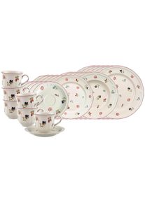 Villeroy & Boch Geschirr-Set VILLEROY & BOCH "Kombiservice Petite Fleur 30er Set wei&szlig;", wei&szlig;, 30, Porzellan, Geschirr-Sets, Geschirr-Set, Sp&uuml;lmaschinengeeignet, Mikrowellengeeignet