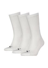 Socken Puma "Puma UNISEX CUSHIONED NEXT CREW 3P", Jungen, Gr. 43-46, wei&szlig;, Baumwollmischung, normal, Socken Socken, mit Zonenpolsterung f&uuml;r zus&auml;tzlichen Komfort