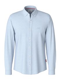 JOOP! Langarmhemd JOOP JEANS "Haven3-W", Herren, Gr. XL, N-Gr, blau (pastel blau), Web, Obermaterial: 100% Baumwolle, clean, unifarben, klassisch normal, Rundhals, mit Riegel,&Auml;rmel mit &Auml;rmelschlitz eckige 1-Knopf-Manschette mit Kn&ouml;pfen,mit Schlitz, Hemden Langarmhemd, mit Button-down-Kragen