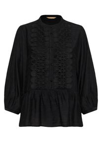 Langarmbluse Culture "Langarm-Bluse CUurta", Damen, Gr. M, schwarz, Obermaterial: 80% Viskose CV. 20% Polyamid PA., Blusen Langarmbluse
