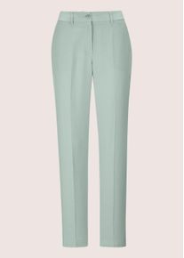 Madeleine Mode B&uuml;gelfaltenhose MADELEINE "Leinenhose Schlichte Stoffhose mit B&uuml;gelfalten", Damen, Gr. 42, N + K Gr, gr&uuml;n (salbei), Obermaterial: 70% Lyocell CLY. 30% Leinen LI., Modern, normal, Hosen B&uuml;gelfaltenhose