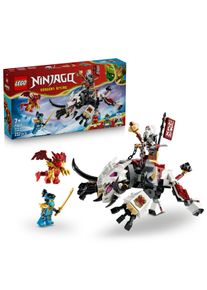 Konstruktionsspielsteine Lego "Zilvar auf seinem Drachentier Grimtak (71863), Lego Ninjago", bunt, Spielbausteine, Kinder, Kunststoff, Konstruktionsspielsteine, Made in Europe