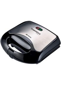 Ariete Sandwichmaker "1980 Toast & Grill Easy", silber (schwarz, silber), B:23cm H:9,5cm T:22cm, Sandwichmaker, Sandwichmaker