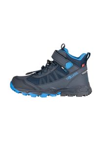 Outdoorschuh Trollkids "Kids Tronfjell Hiker Mid", Jungen, Gr. 34, blau (navy, medium blau), Synthetik, Textil, mehrfarbig, Schuhe Outdoorschuh, wasserdicht