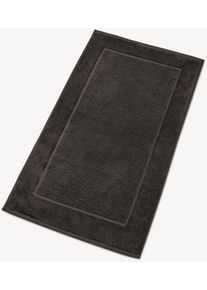 Badematte Christy "Supreme", grau (graphite), H:7mm, Baumwolle, Badematten, Badematte, Premium Badematte in Luxusqualit&auml;t 1000g/m&sup2;, 50 x 90, 2er Set