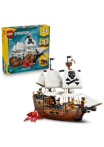 Konstruktionsspielsteine Lego "Legend&auml;res Piratenschiff (31387), Lego Creator", bunt, Spielbausteine, Kinder, Kunststoff, Konstruktionsspielsteine, Made in Europe