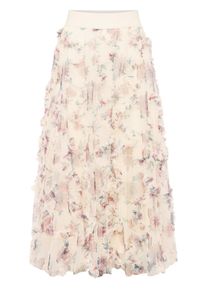 T&uuml;llrock Zero "T&uuml;llrock mit Blumenprint", Damen, Gr. 34, pink (cream, pink), Einsatz: 100% Polyester PES., R&ouml;cke T&uuml;llrock