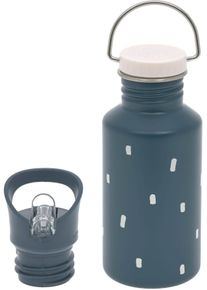 L&auml;ssig Trinkflasche L&Auml;SSIG "Happy Prints, Midnight Blue", Kinder, Gr. 500ml, blau (midnightblau), Edelstahl, Trinkflaschen Trinkflasche