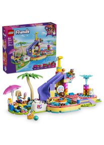 Konstruktionsspielsteine Lego "Lustiger Tag im Wasserpark (42676), Lego Friends", bunt, Spielbausteine, Kinder, Kunststoff, Konstruktionsspielsteine, Made in Europe