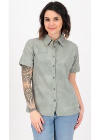 Outdoorbluse DEPROC Active "COPPER WOMEN", Damen, Gr. 36 (S), gr&uuml;n (moss, check), 100% Polyester, Blusen Outdoorbluse, auch in Gro&szlig;en Gr&ouml;&szlig;en erh&auml;ltlich