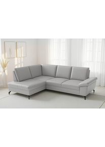 Sit & More Ecksofa SIT & MORE "Chelsea", light grau, B:249cm H:89cm T:190cm, Sofas, Ecksofa, optional mit Bettfunktion und Bettkasten