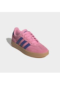 Sneaker adidas Sportswear "BARREDA", Damen, Gr. 43, st tropic bloom, pure lila, gum 3, Leder, Synthetik, Schuhe Sneaker, inspiriert vom Design des adidas handball spezial