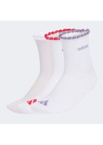 Funktionssocken adidas Performance "WMS ANK 3P", Damen, Gr. S, wei&szlig; (wei&szlig;, frozen lila, power pink, magic mauve), Obermaterial: 54% Baumwolle, 43% Polyester, 2% Elasthan, 1% Polyamid, Socken Funktionssocken