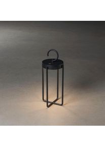 Konstsmide LED Laterne "Manorola", schwarz, &Oslash; 1,5cm H: 39cm, 2 Stk., Leuchten, Manorola LED USB-Latene klein schwarz, dimmbar 2700K/3000K, LED Laterne