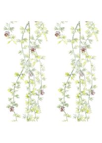 Kunstgirlande Creativ green "Zederngirlande", gr&uuml;n, L:191cm, Kunststoff, Kunstpflanzen, Kunstgirlande, mit Frost-Optik und Zapfen