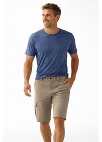 Cargobermudas LPO "Hardy Trail", Herren, Gr. 3XL, Normalgr&ouml;&szlig;en, crockery, 93% Polyester; 7% Elasthan, regular fit ca. Mitte Oberschenkel, Hosen Cargobermudas, Praktische Taschen, elastischer Bund