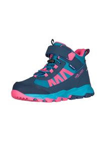 Outdoorschuh Trollkids "Kids Tronfjell Hiker Mid", Jungen, Gr. 36, blau (schwarz turquoise, light magenta), Synthetik, Textil, mehrfarbig, Schuhe Outdoorschuh, wasserdicht